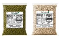 KIT ABÓBORA + GIRASSOL – ESCOLHA O TAMANHO IDEAL (250g cada (total 500g)) - imagem 2
