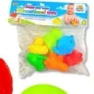 Kit 6 Brinquedos de Banho Divertidos com Apito – Diversão Garantida! - imagem 1