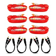 Kit 6 Cabos RCA + 4 Cabos Y – Áudio Profissional - imagem 1