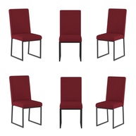 Kit 6 Cadeiras de Jantar Industriais: Conforto e Estilo - imagem 1
