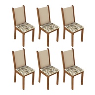 Kit 6 Cadeiras de Jantar Madesa 4291 Rustic: Estilo e Conforto - imagem 1