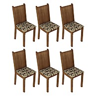 Kit 6 Cadeiras Madesa 4290: Rustic e Elegante! - imagem 1