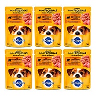 Kit 6 Ração Úmida Pedigree Adulto Sabor Cordeiro 100g - imagem 1