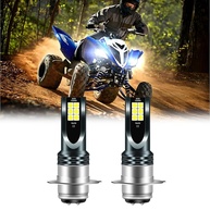 Kit 2 Lâmpadas Farol LED 55W 6000K P15D H6M para Yamaha YFZ450R, Rhino 700, Raptor YFM660 - 500% Mais Brilho - imagem 1