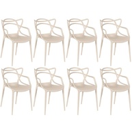 Kit 8 Cadeiras Allegra: Conforto e Design Empilhável - imagem 1