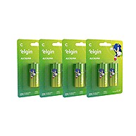 Kit 8 Pilhas Alcalina C LR14 Elgin: Energia Confiável para Seus Dispositivos - imagem 1