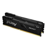 Kingston, KF432C16BBK2/16 - Kit de memórias de 16GB (2 x 8GB) DIMM DDR4 3200Mhz FURY Beast Black 1,35V 1Rx8 288 pinos para desktop/gamers, Não aplicável - imagem 2