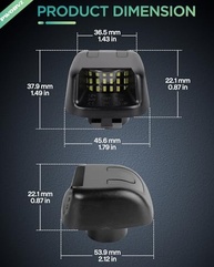 Ilumine Sua Nissan Navara: Kit Lâmpadas LED Placa Branca (2007-2019) - imagem 4