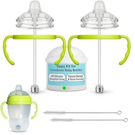 Kit Conversão Copo Sippy para Mamadeira Comotomo - Canudo Ponderado + Escova - imagem 2