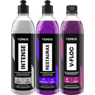 Kit Completo Vonixx: Shampoo V-Floc pH Neutro, Revitalizador Intense e Restaurax Externo - imagem 1