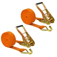 Kit 2x Cinta Catraca Amarração Cargas 3000kg 9m - Transporte Seguro para Caminhão e Carreta - imagem 1