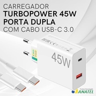 Kit Carregador Turbo 45W Ultra Rápido Tipo C + Cabo: Potência e Segurança para Todos Seus Dispositivos - imagem 5