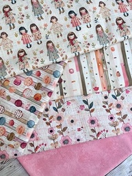Tricoline Digital 100% Algodão - Kit Urban Dolls 2 | 5 Paninhos 50x75 cm com Estampa Exclusiva - imagem 4