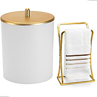 Kit Acessórios Lavabo Dourado Arthi – Luxo e Praticidade - imagem 1