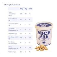 kit 4 Leite Vegetal Concentrado de Castanha de Caju Nice Milk 450g + Garafa Acrílico 500ml - imagem 3