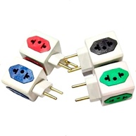 Kit 3 Adaptadores Tomada Benjamin Cubo 3D: Mais Energia e Organização! - imagem 4