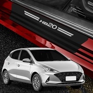 Kit Adesivos Soleira Porta HB20 Preto Fosco: Estilo e Proteção Premium - imagem 2