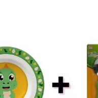 Kit Alimentação Infantil: Tigela + Talheres Divertidos! - imagem 1