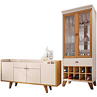 Kit Aparador Havana + Cristaleira Luma: Elegância! - imagem 1