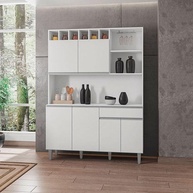 Kit Armário Alice Branco Brilho: Organize sua Cozinha com Estilo - imagem 1