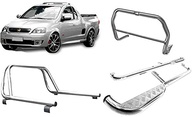 Kit Completo Quebra Mato, Estribo e Santo Antônio Cromado para Chevrolet Montana (Até 2010) - imagem 1