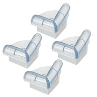 Kit com 4 Protetores de Quina em Silicone Transparente Autocolante – Proteção Total para Móveis Contra Impactos - imagem 2