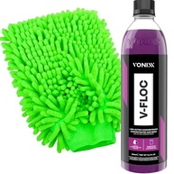 Kit Limpeza Automotiva: Shampoo V-Floc Vonixx 500ml + Luva Microfibra Karbox - imagem 1