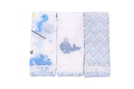 Pano de Boca Babete Fralda Bordado Kit 3 Unidades com Estampas Fofas - Minasrey Dengo - imagem 3