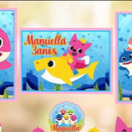 Kit Baby Shark Menina: Festa Encantadora! - imagem 1
