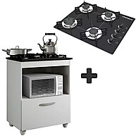 Kit Balcão Cooktop 4 Bocas: Cozinha Prática e Estilosa - imagem 1