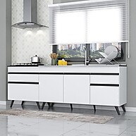 Kit Balcão Cozinha 150cm + 70cm Veneza – Espaço e Estilo na Sua Cozinha - imagem 1