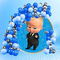 Kit Balões Azul e Prata: 125 Bexigas! - imagem 1