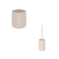 Kit Banheiro Aura: Lixeira + Escova – Elegância e Praticidade - imagem 1
