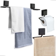 Kit Banheiro Preto Sem Furo: Organize com Estilo! - imagem 1