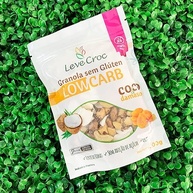 Kit 2 Granolas Low Carb Sem Glúten Leve Croc: Nibs de Cacau e Goji Berry, Coco e Damasco - imagem 4