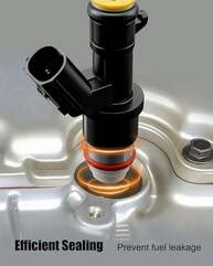 Kit 4 Bicos Injetores Combustível Honda Accord Civic CR-V Acura ILX TSX 2.4L (2008-2015) - Peça de Reposição Premium - imagem 4