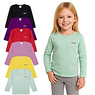 Kit Blusas Manga Longa Infantil: 5 Peças em Algodão! - imagem 1