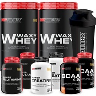 Kit Bodybuilding: Waxy, BCAA, Creatina e Glutamina - imagem 1