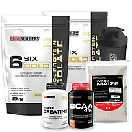 Kit Bodybuilding: Whey, Creatina, BCAA + Brinde! - imagem 1