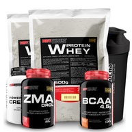 Kit Bodybuilding: Whey, Creatina, BCAA e ZMA - imagem 1