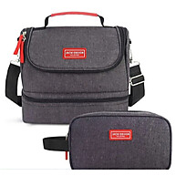 Kit Bolsa Térmica com 2 Compartimentos e Necessaire – Jacki Design - imagem 1