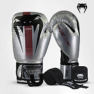 Kit Boxe Muay Thai Venum: Luvas + Bandagem + Bucal - imagem 1