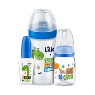 Lillo Kit 3 Mamadeiras Evolution Magia 50/120/300ml - Dino | BPA Free com Bicos Macios e Estampas Divertidas - imagem 3