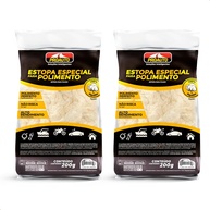 KIT 2 Estopas Especial para Polimento em Algodão Branco Proauto 200g - Alta Performance - imagem 1