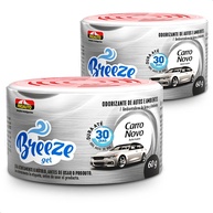 KIT 2 Aromatizante Gel Carro Novo Breeze Pro Auto 60g - Frescor Duradouro - imagem 1