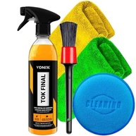 Kit Automotivo Proteção e Brilho Carnaúba Tok Final Vonixx 500ml Pincel Detalhamento Aplicador Espuma 2 Toalhas - imagem 2
