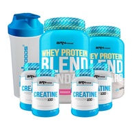 Kit BRNFOODS: Whey Protein + Creatina + Coqueteleira - imagem 1