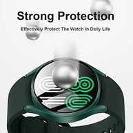 Kit Premium: Capa Bumper Preta + Película 9D para Galaxy Watch 4 40mm - Proteção Total Jodda - imagem 5