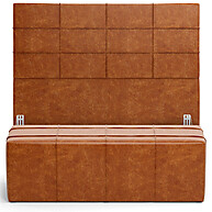 Kit Cabeceira + Puff Roma King 195cm – Conforto e Elegância - imagem 1