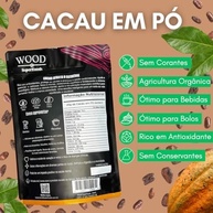 Kit 3 Cacau Em Pó Alcalino Natural 100% Cacau 226g - imagem 4